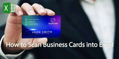 scan business cards to excel